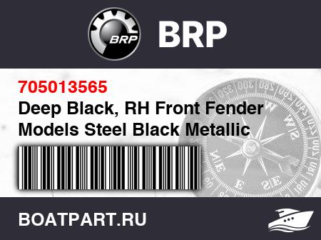 Изображение товара Deep Black, RH Front Fender Models Steel Black Metallic