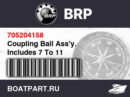 Изображение товара Coupling Ball Ass&#039;y. Includes 7 To 11
