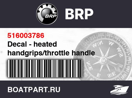Изображение товара Decal - heated handgrips/throttle handle