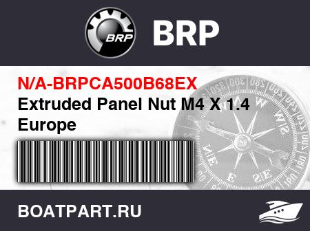Изображение товара Extruded Panel Nut M4 X 1.4 Europe