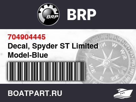 Изображение товара Decal, Spyder ST Limited Model-Blue