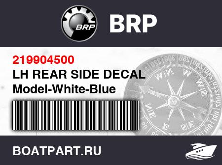 Изображение товара LH REAR SIDE DECAL Model-White-Blue