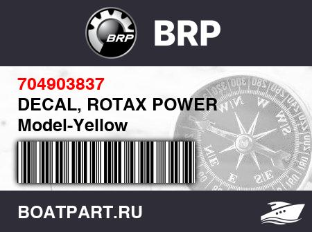Изображение товара DECAL, ROTAX POWER Model-Yellow