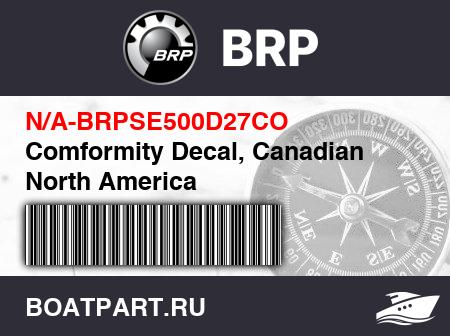 Изображение товара Comformity Decal, Canadian North America