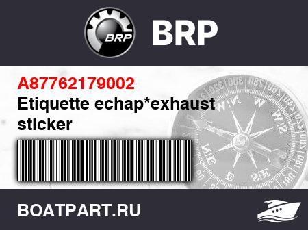 Изображение товара Etiquette echap*exhaust sticker