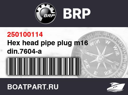 Изображение товара Hex head pipe plug m16 din.7604-a