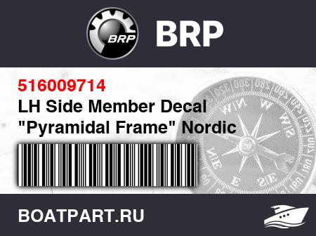 Изображение товара LH Side Member Decal "Pyramidal Frame" Nordic Teal/Manta Green Model