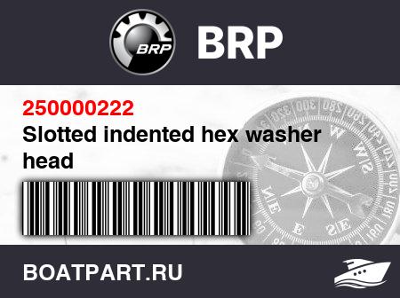 Изображение товара Slotted indented hex washer head
