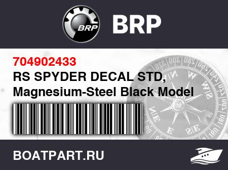 Изображение товара RS SPYDER DECAL STD, Magnesium-Steel Black Model
