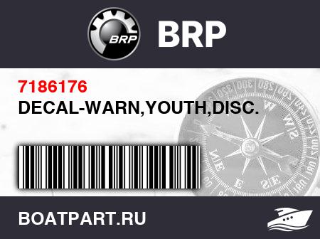 Изображение товара DECAL-WARN,YOUTH,DISC.