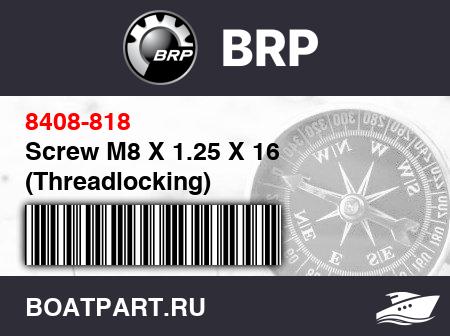 Изображение товара Screw M8 X 1.25 X 16 (Threadlocking)