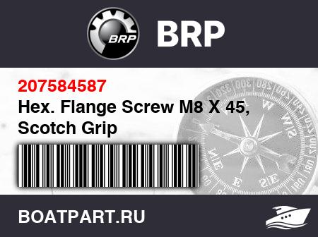 Изображение товара Hex. Flange Screw M8 X 45, Scotch Grip