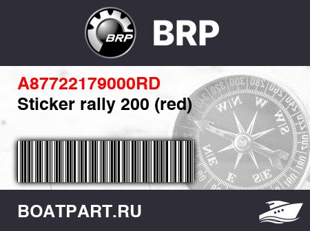 Изображение товара Sticker rally 200 (red)