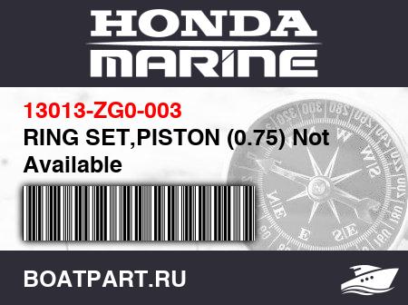 Изображение товара RING SET,PISTON (0.75) Not Available