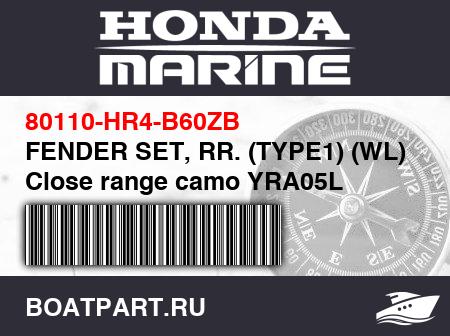 Изображение товара FENDER SET, RR. (TYPE1) (WL) Close range camo YRA05L
