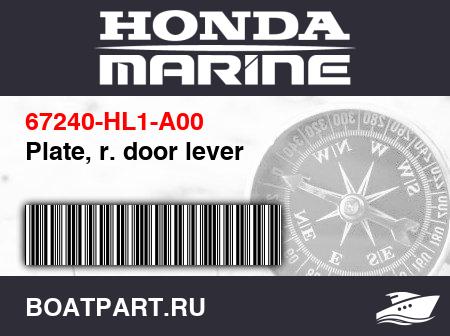 Изображение товара Plate, r. door lever