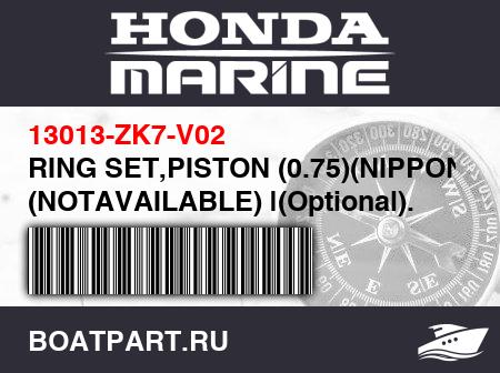 Изображение товара RING SET,PISTON (0.75)(NIPPON) (NOTAVAILABLE) |(Optional). Usefrom Engine SN3284617 to3993725. NotAvailable