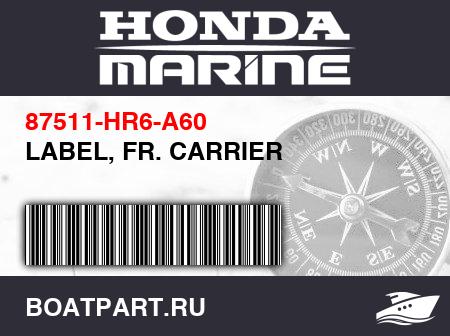 Изображение товара LABEL, FR. CARRIER