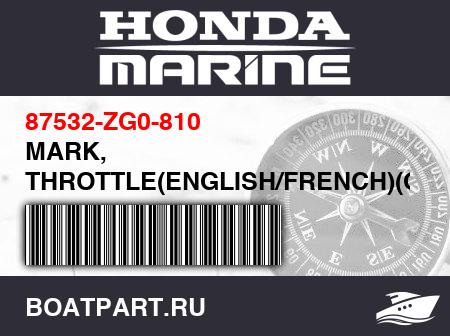 Изображение товара MARK, THROTTLE(ENGLISH/FRENCH)(GERMAN)