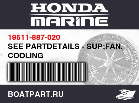 Изображение товара SEE PARTDETAILS - SUP;FAN, COOLING