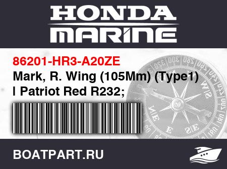 Изображение товара Mark, R. Wing (105Mm) (Type1) | Patriot Red R232;