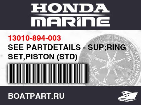 Изображение товара SEE PARTDETAILS - SUP;RING SET,PISTON (STD)