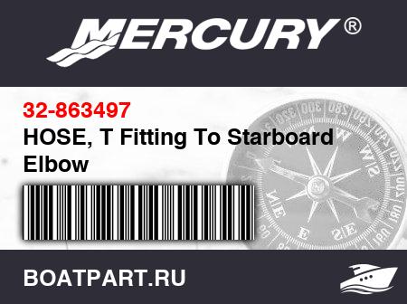 Изображение товара HOSE, T Fitting To Starboard Elbow