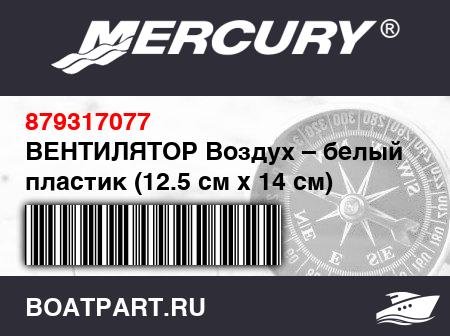 Изображение товара ВЕНТИЛЯТОР Воздух – белый пластик (12.5 см x 14 см)