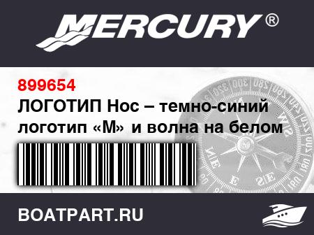 Изображение товара ЛОГОТИП Нос – темно-синий логотип «M» и волна на белом фоне