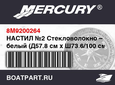 Изображение товара НАСТИЛ №2 Стекловолокно – белый (Д57.8 см x Ш73.6/100 см x Т15 мм)