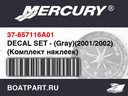 Изображение товара DECAL SET - (Gray)(2001/2002)  (Комплект наклеек)