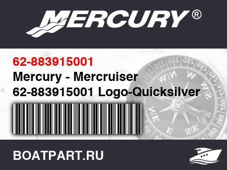 Изображение товара Mercury - Mercruiser 62-883915001 Logo-Quicksilver