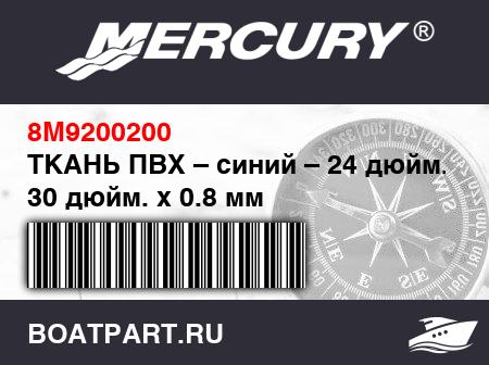 Изображение товара ТКАНЬ ПВХ – синий – 24 дюйм. x 30 дюйм. x 0.8 мм