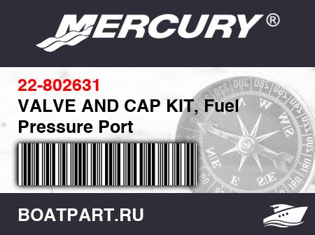 Изображение товара VALVE AND CAP KIT, Fuel Pressure Port