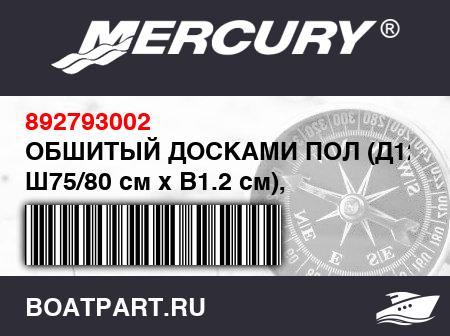 Изображение товара ОБШИТЫЙ ДОСКАМИ ПОЛ (Д12 см x Ш75/80 см x В1.2 см), темно-серый