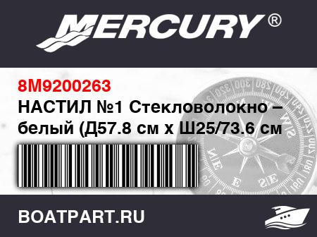 Изображение товара НАСТИЛ №1 Стекловолокно – белый (Д57.8 см x Ш25/73.6 см x Т15 мм)