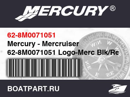 Изображение товара Mercury - Mercruiser 62-8M0071051 Logo-Merc Blk/Red