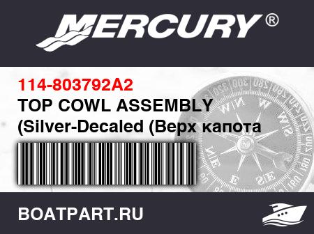 Изображение товара TOP COWL ASSEMBLY (Silver-Decaled (Верх капота ASSEMBLY (Silver-Наклейкаed)