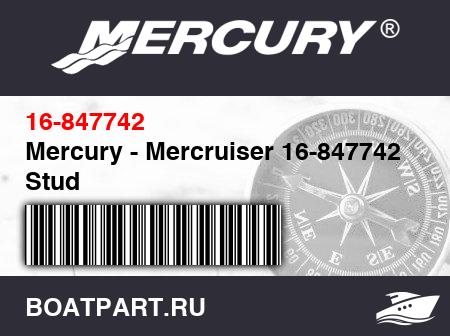 Изображение товара Mercury - Mercruiser 16-847742 Stud