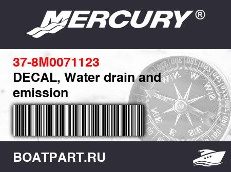 Изображение товара DECAL, Water drain and emission