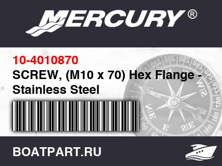 Изображение товара SCREW, (M10 x 70) Hex Flange - Stainless Steel