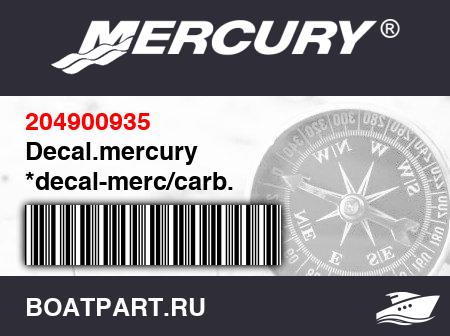 Изображение товара Decal.mercury *decal-merc/carb.