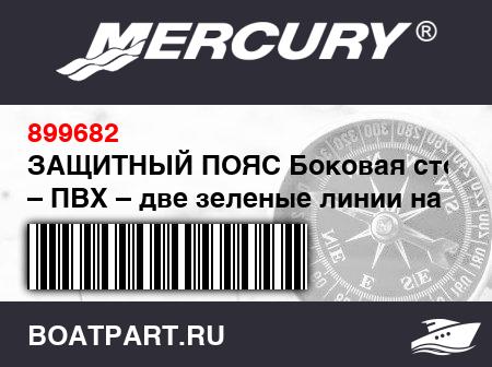 Изображение товара ЗАЩИТНЫЙ ПОЯС Боковая сторона – ПВХ – две зеленые линии на черном фоне (Д9.5 м x Ш12 см)