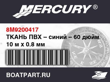 Изображение товара ТКАНЬ ПВХ – синий – 60 дюйм. x 10 м x 0.8 мм
