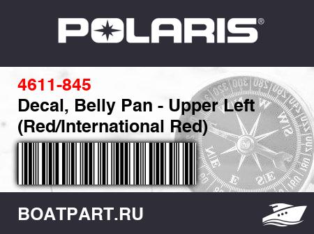Изображение товара Decal, Belly Pan - Upper Left (Red/International Red)