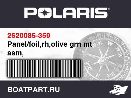 Изображение товара Panel/foil,rh,olive grn mt asm,