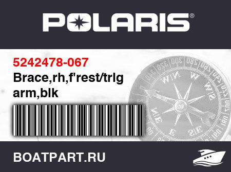 Изображение товара Brace,rh,f'rest/trlg arm,blk