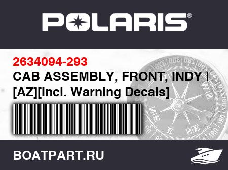 Изображение товара CAB ASSEMBLY, FRONT, INDY RED [AZ][Incl. Warning Decals]