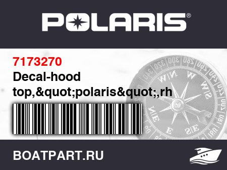 Изображение товара Decal-hood top,&quot;polaris&quot;,rh