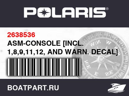 Изображение товара ASM-CONSOLE [INCL. 1,8,9,11,12, AND WARN. DECAL]